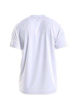 T-Shirt Tommy Jeans Corp Logo Blanc pour Homme