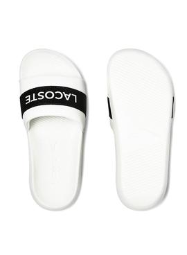 Flip flops Lacoste Croco Slide Blanc Homme Femme