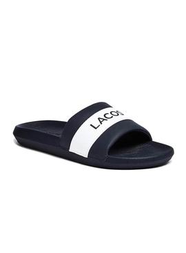 Flip flops Lacoste Croco Slide Bleu marine Homme Femme