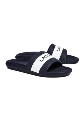 Flip flops Lacoste Croco Slide Bleu marine Homme Femme