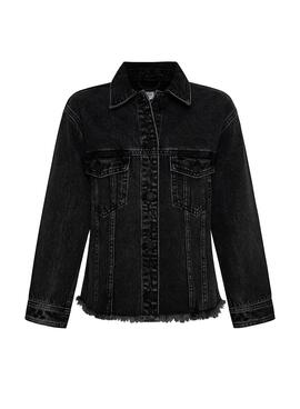 Veste Denim Pepe Jeans Nicole Noire Fille