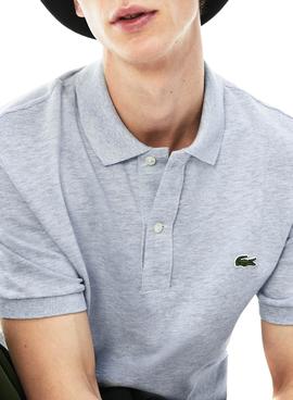 Polo Lacoste Basico Gris Hommes