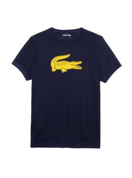 T-Shirt Lacoste Logo 3D Bleu marine pour Homme