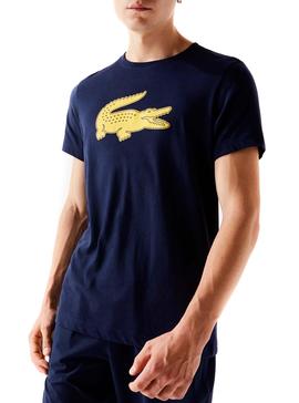 T-Shirt Lacoste Logo 3D Bleu marine pour Homme