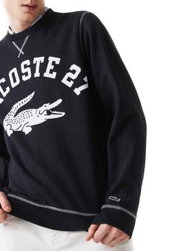 Sweat Lacoste 27 Bleu Marine pour Homme