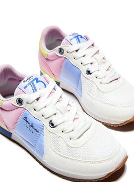 Baskets Pepe Jeans Sydney Blanc pour Fille