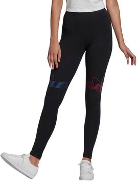 Leggings Adidas Loungewear Noir pour Femme