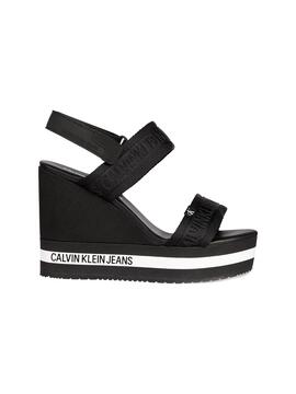 Sandale Calvin Klein Wedge Noir pour Femme