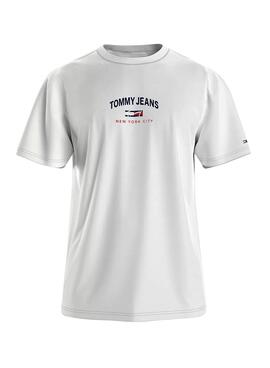 T-Shirt Tommy Jeans Timeless Blanc pour Homme