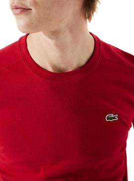T-Shirt Lacoste Sport Basique Rouge pour Homme