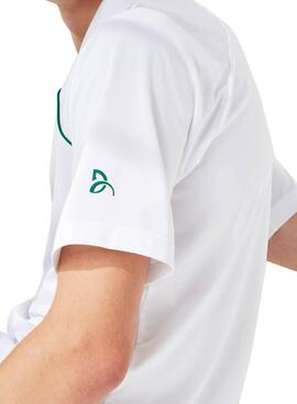 Polo Lacoste Sport x Novak Djokovic Blanc Homme