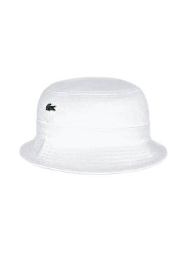 Chapeau Lacoste Bob Blanc pour Homme