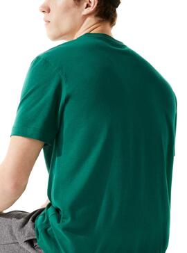 T-Shirt Lacoste Sport Basique Vert pour Homme
