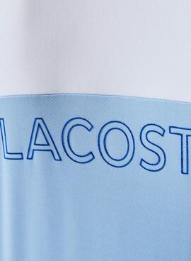 Polo Lacoste Sport Piqué Block Bleu pour Homme