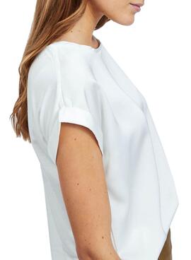 T-Shirt Vila Viellette Blanc pour Femme