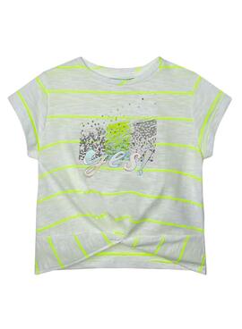 T-Shirt Mayoral Nudo Yes Gris pour Fille