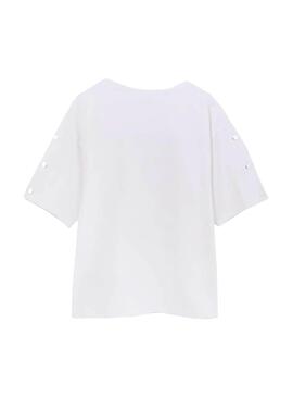 T-Shirt Mayoral Broches Blanc pour Fille