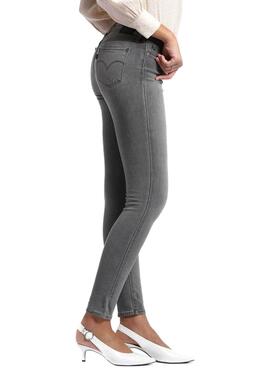 Jeans Levis 711 Skinny Gris pour Femme