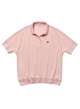 Polo Lacoste Piqué Rose Fluide pour Femme