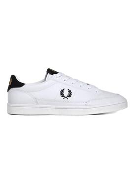 Baskets Fred Perry Deuce Cuir Blanc Homme