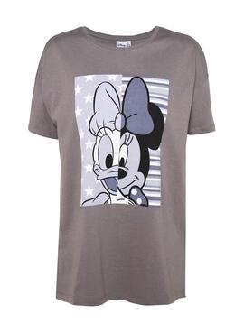 T-Shirt Only Disney Oversize Marron pour Femme