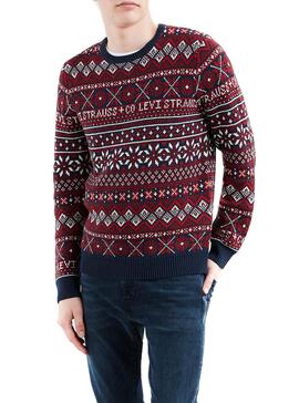 Pull Levis Classic Holiday Rouge