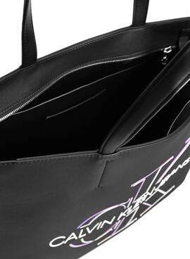 Sac à main Calvin Klein Shopper 29 Glow Noire Femme