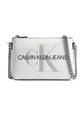 Sac à main Pochette pour appareil photo Calvin Klein Blanc Femme