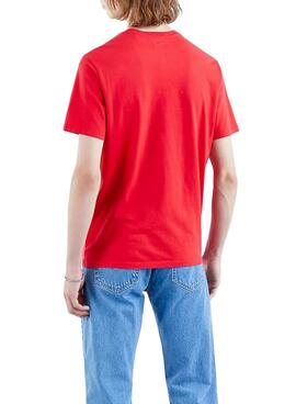 T-Shirt Levis Original Housemarked Rouge Homme