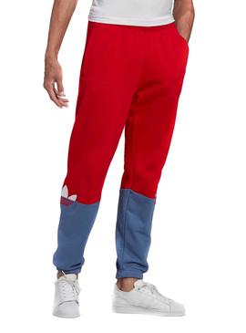 Pantalon Adidas Slice Trefoil Rouge pour Homme