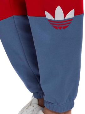Pantalon Adidas Slice Trefoil Rouge pour Homme