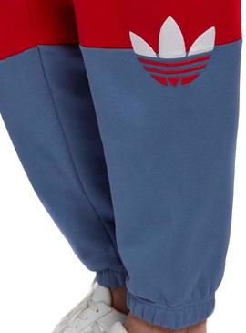 Pantalon Adidas Slice Trefoil Rouge pour Homme