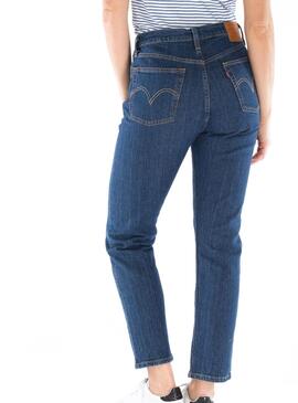 Jeans Levis 501 Crop Shot Femme Noire