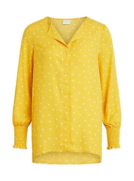 Chemise Vila Vidotties Jaune pour Femme