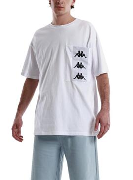 T-Shirt Kappa Ewan Blanc pour Homme