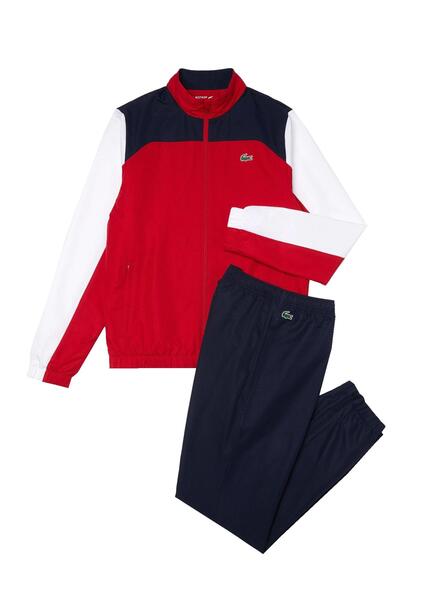 Lacoste tracksuit red hotsell