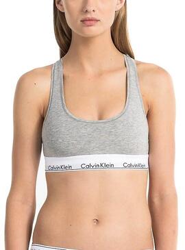 Bralette Calvin Klein Grey Femme