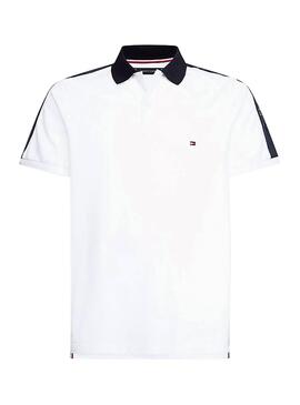 Polo Tommy Hilfiger Paneled Blanc pour Homme