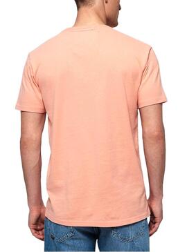 T-Shirt Superdry Orange Ticket pour Homme