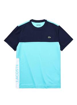 T-Shirt Lacoste Train Bleu pour Homme