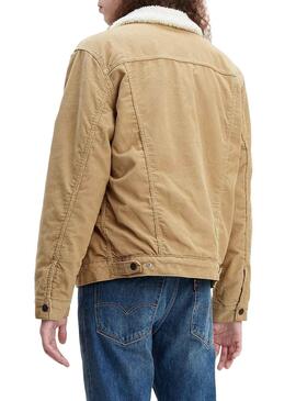 Veste Levis Type 3 Beige Sherpa Homme