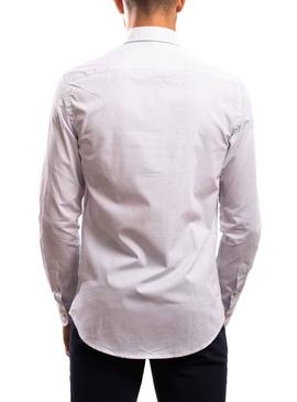 Chemise Klout Arrow Blanc et Bleu pour Homme