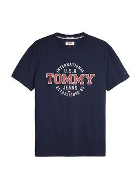 T-Shirt Tommy Jeans Circular Marin Homme