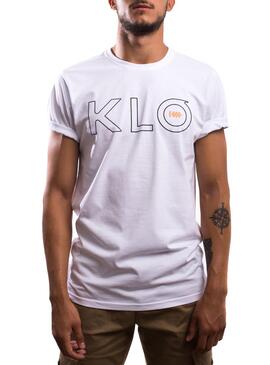 T-Shirt Klout Klo Blanc pour Homme