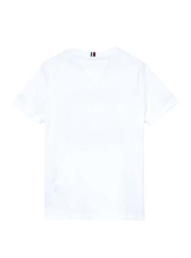 T-Shirt Tommy Hilfiger Sticker Blanc pour Garçon