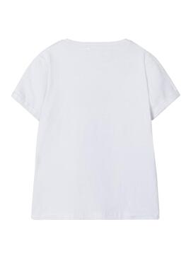 T-Shirt Name It Minnie Blanc pour Fille