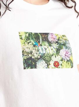 T-Shirt Levis Fleurs Blanc pour Femme