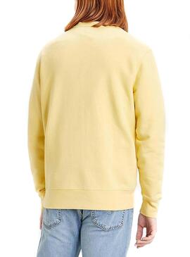 Sweat Levis Basic Jaune pour Homme