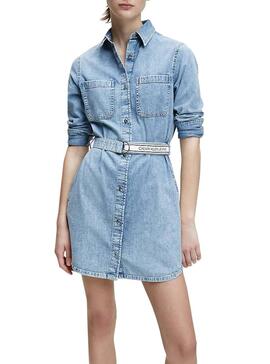 Robe Calvin Klein Jeans Ceinture en denim pour Femme