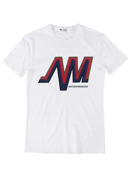 T-Shirt Antony Morato Esquisse Homme Blanc